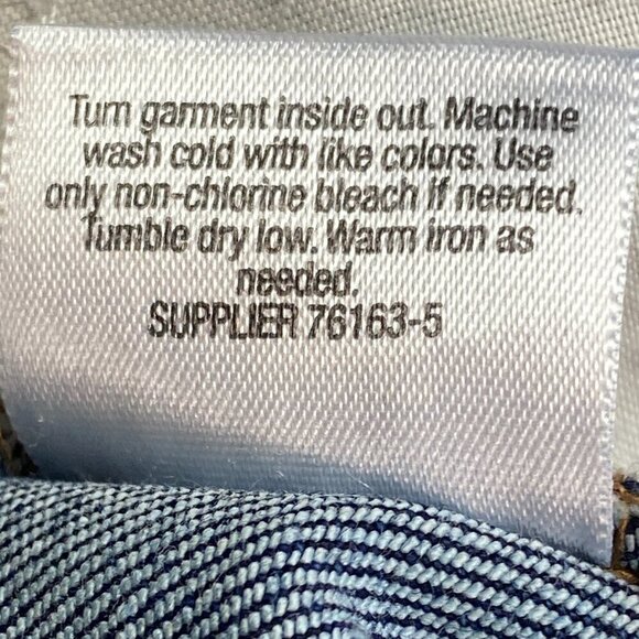 St. John's Bay Straight Leg Mid-Rise Blue Jeans Womens 8 #20L - Picture 10 of 10